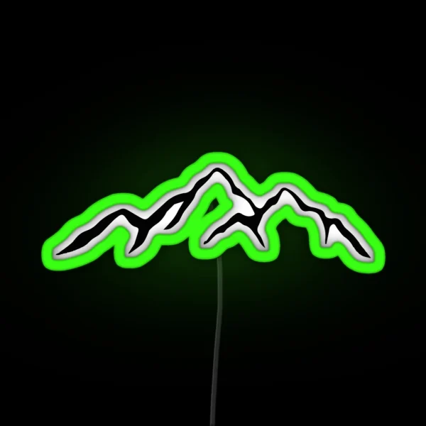 Mountains RGB Neon Sign