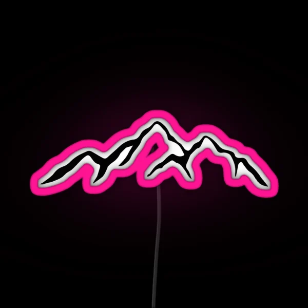 Mountains RGB Neon Sign