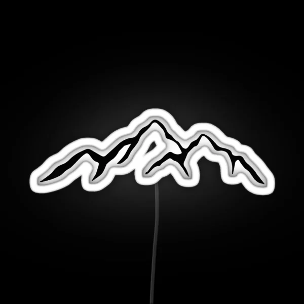 Mountains RGB Neon Sign