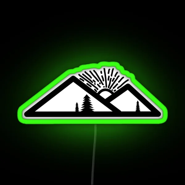 Mountains RGB Neon Sign