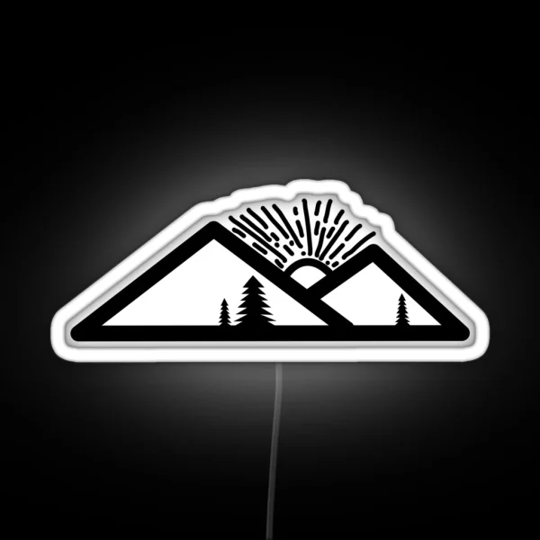 Mountains RGB Neon Sign