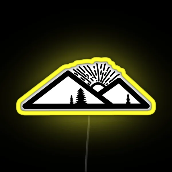 Mountains RGB Neon Sign