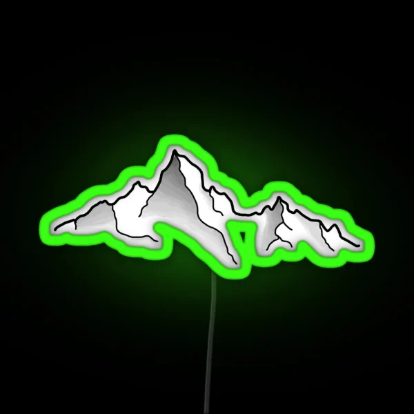 Mountains RGB Neon Sign