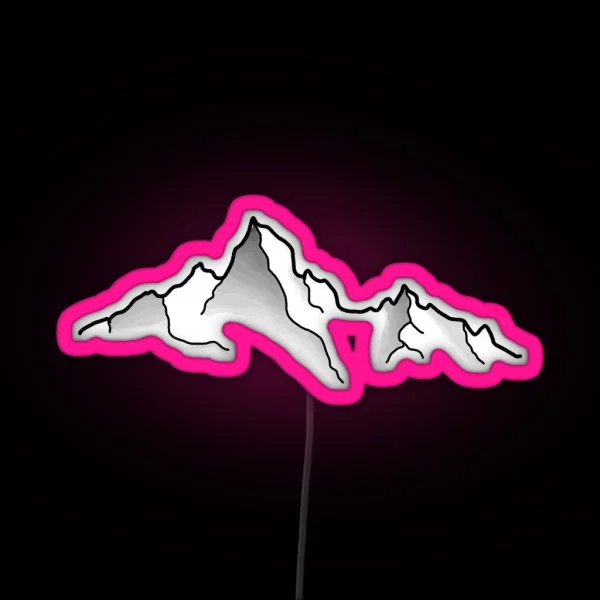 Mountains RGB Neon Sign