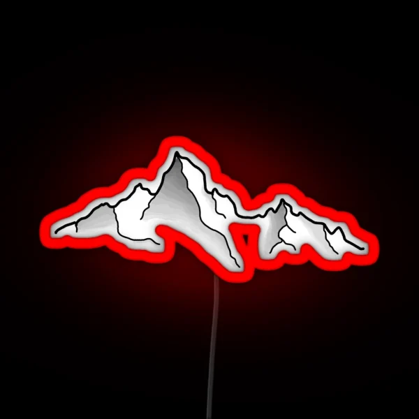 Mountains RGB Neon Sign