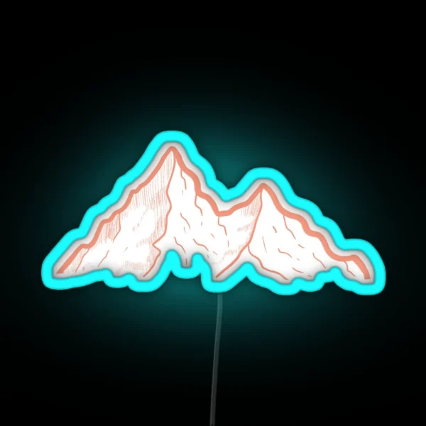Mountains RGB Neon Sign