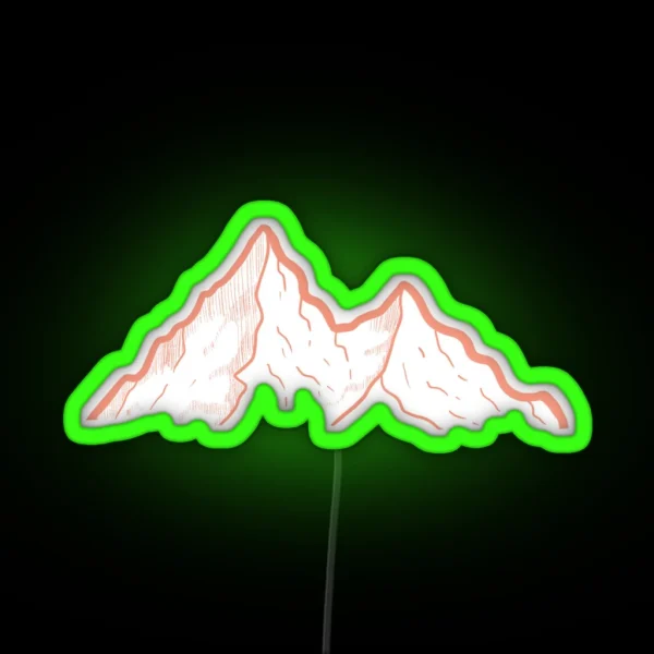 Mountains RGB Neon Sign