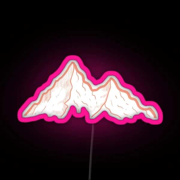 Mountains RGB Neon Sign