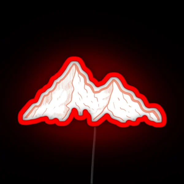 Mountains RGB Neon Sign