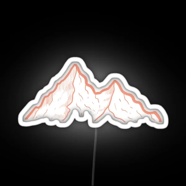 Mountains RGB Neon Sign