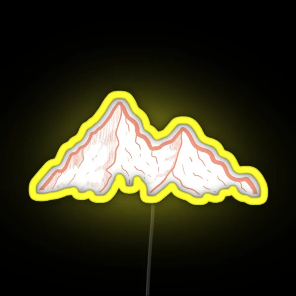 Mountains RGB Neon Sign