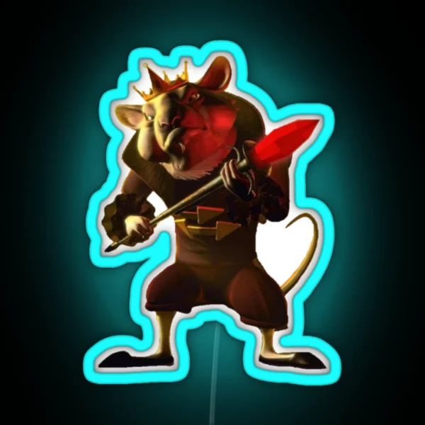 Mouse Rat King From Barbie And The Nutcracker RGB Neon Sign