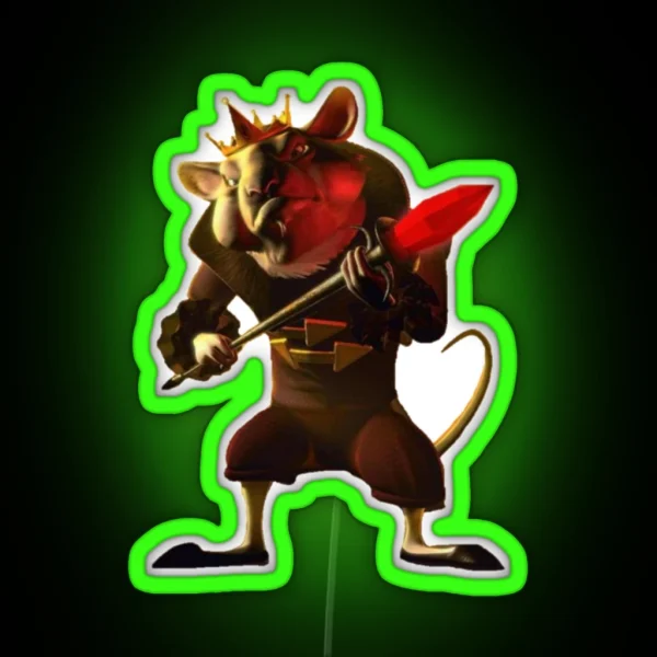 Mouse Rat King From Barbie And The Nutcracker RGB Neon Sign