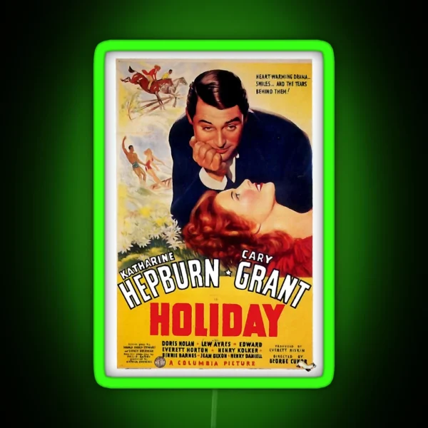 Movie Poster Merchandise Cary Grant RGB Neon Sign