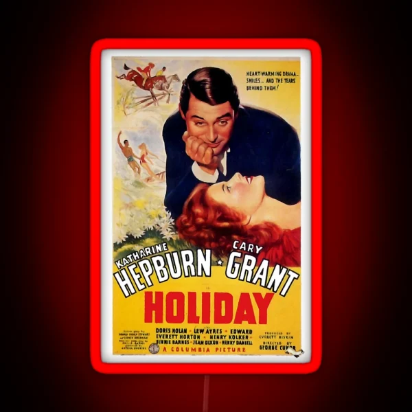 Movie Poster Merchandise Cary Grant RGB Neon Sign