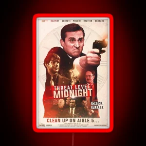 Movie Threat Level Midnight RGB Neon Sign