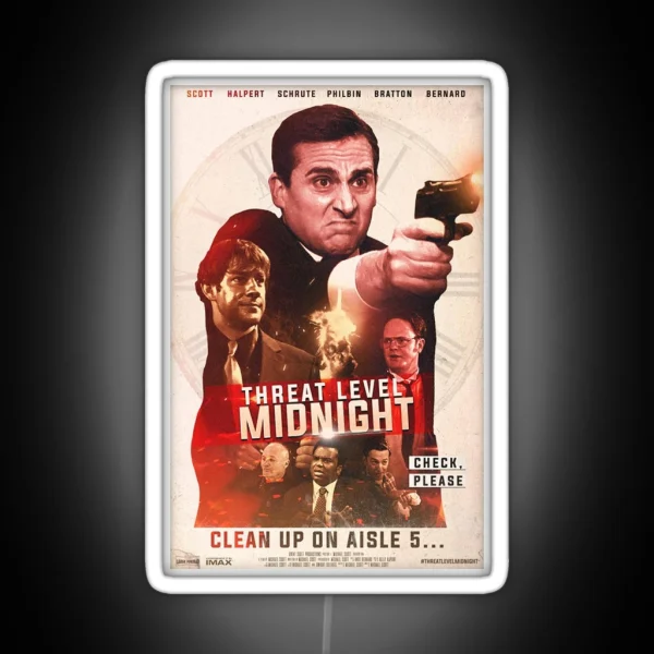 Movie Threat Level Midnight RGB Neon Sign
