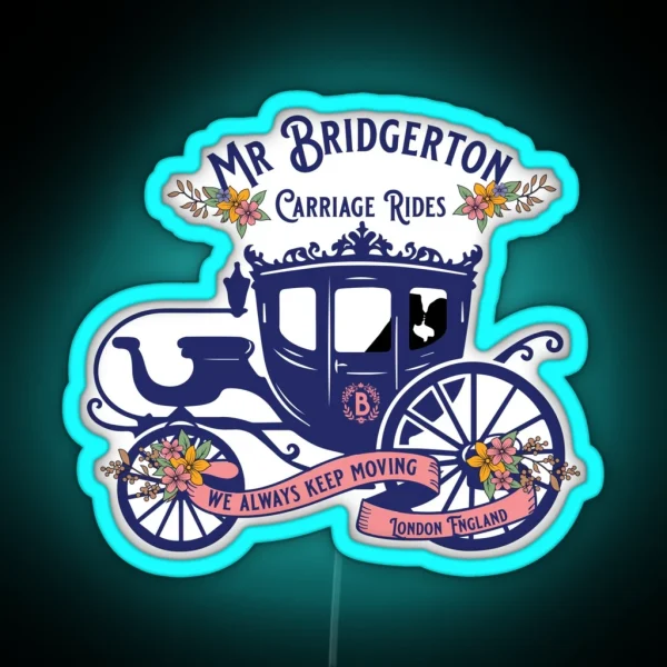 Mr Bridgerton Carriage Rides RGB Neon Sign