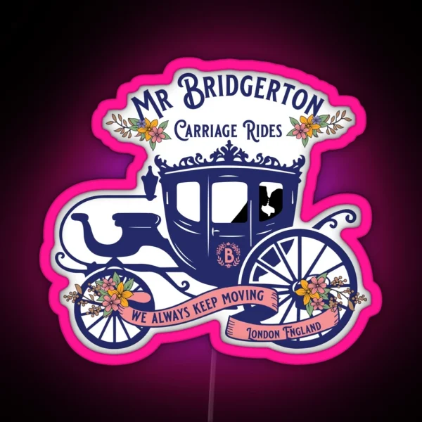 Mr Bridgerton Carriage Rides RGB Neon Sign