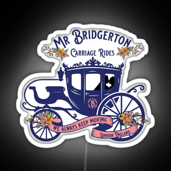 Mr Bridgerton Carriage Rides RGB Neon Sign