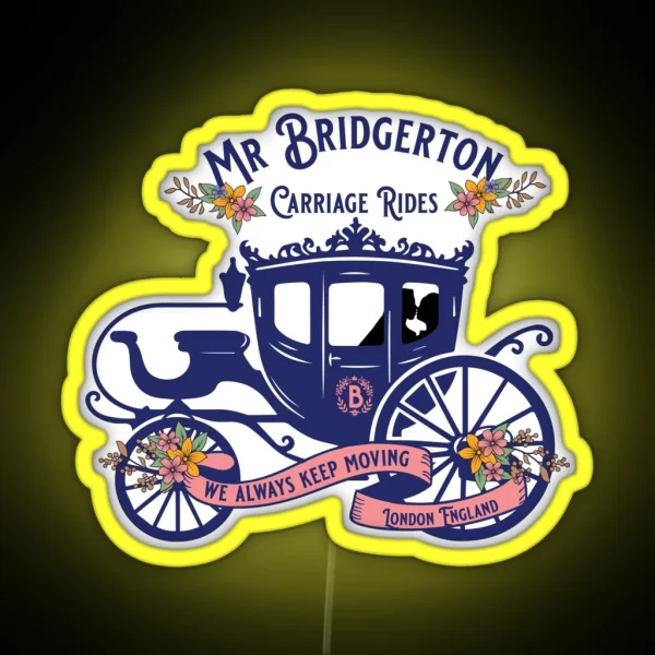 Mr Bridgerton Carriage Rides RGB Neon Sign