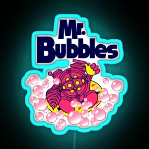 Mr Bubbles RGB Neon Sign