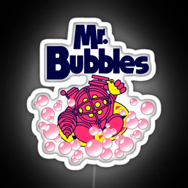 Mr Bubbles RGB Neon Sign