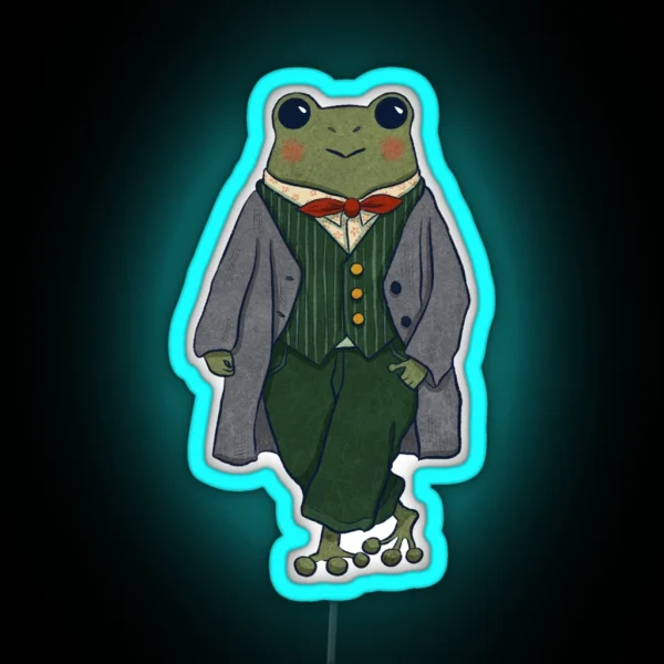 Mr Frog Dapper RGB Neon Sign