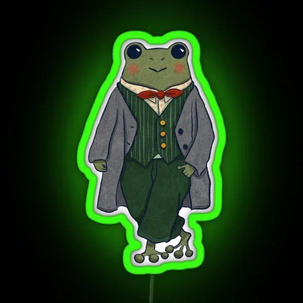 Mr Frog Dapper RGB Neon Sign