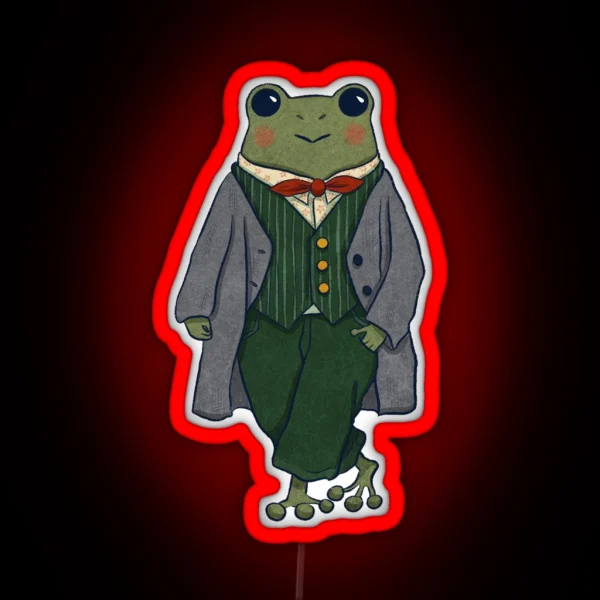 Mr Frog Dapper RGB Neon Sign