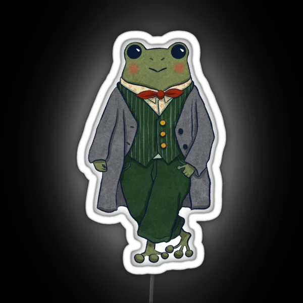 Mr Frog Dapper RGB Neon Sign