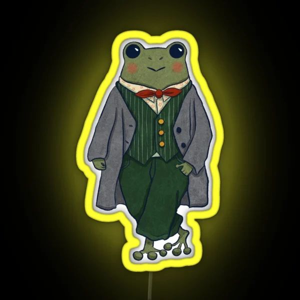 Mr Frog Dapper RGB Neon Sign