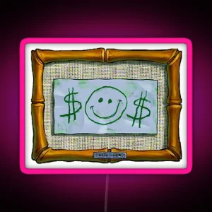 Mr Krab S First Dollar RGB Neon Sign