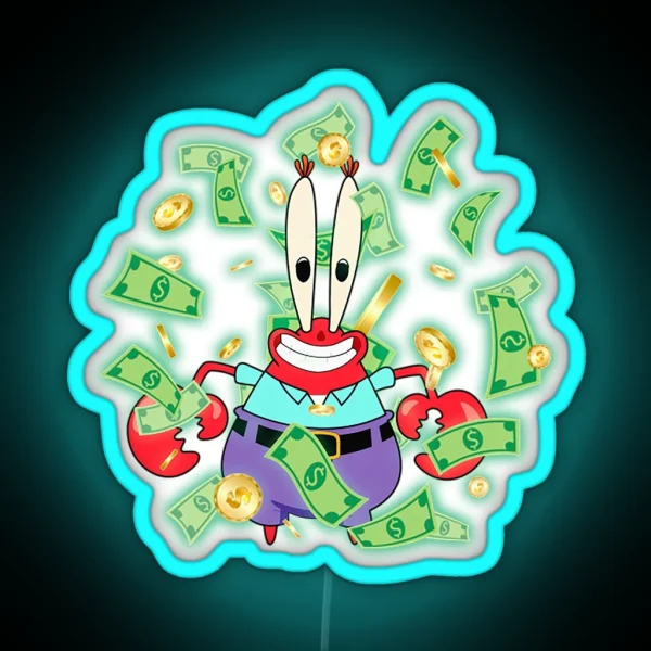 Mr Krabs And Money RGB Neon Sign