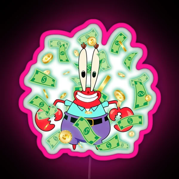 Mr Krabs And Money RGB Neon Sign