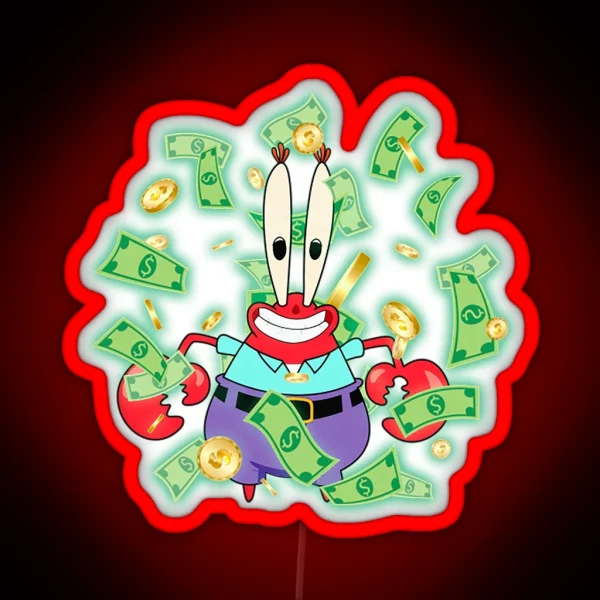 Mr Krabs And Money RGB Neon Sign