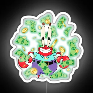 Mr Krabs And Money RGB Neon Sign