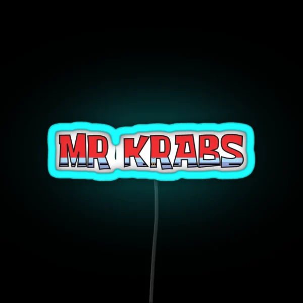 Mr Krabs Custom Name RGB Neon Sign