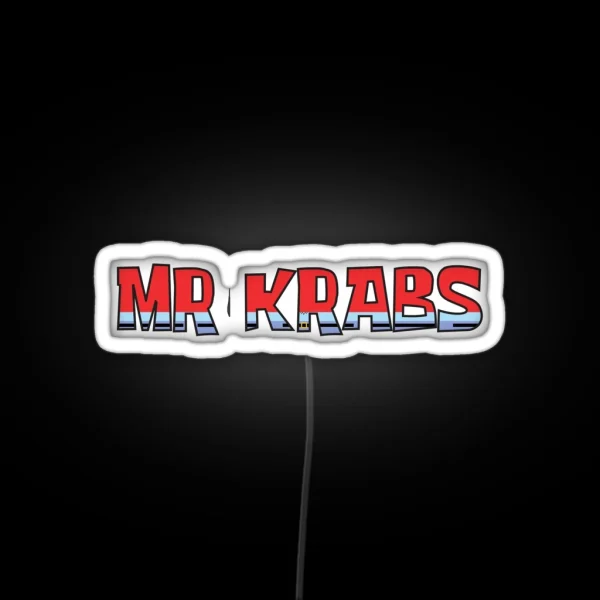 Mr Krabs Custom Name RGB Neon Sign