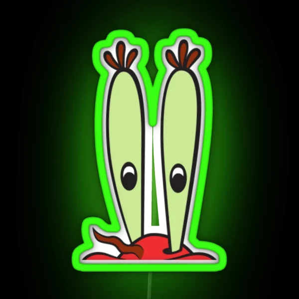 Mr Krabs Peeker RGB Neon Sign