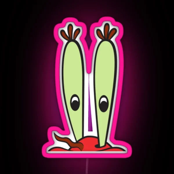 Mr Krabs Peeker RGB Neon Sign