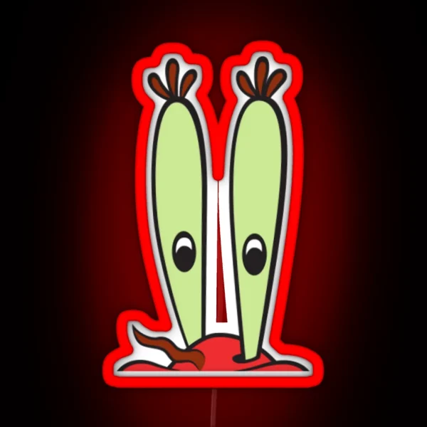 Mr Krabs Peeker RGB Neon Sign
