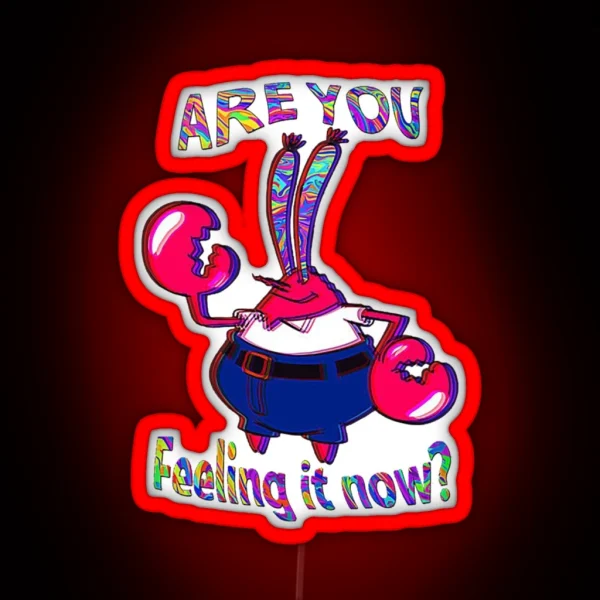 MR KRABS RGB Neon Sign
