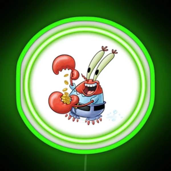 Mr Krabs RGB Neon Sign