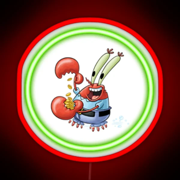 Mr Krabs RGB Neon Sign