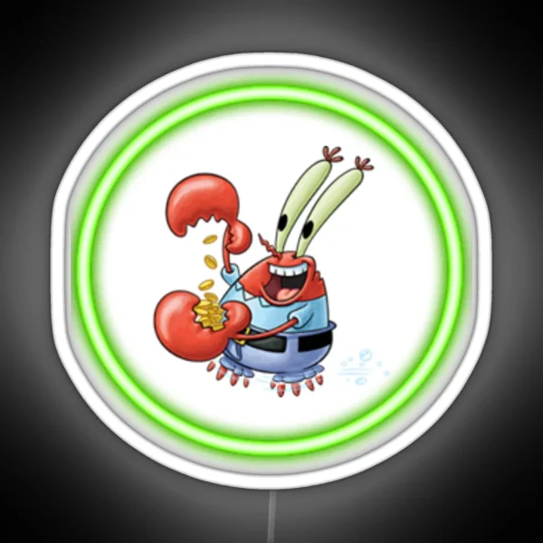 Mr Krabs RGB Neon Sign