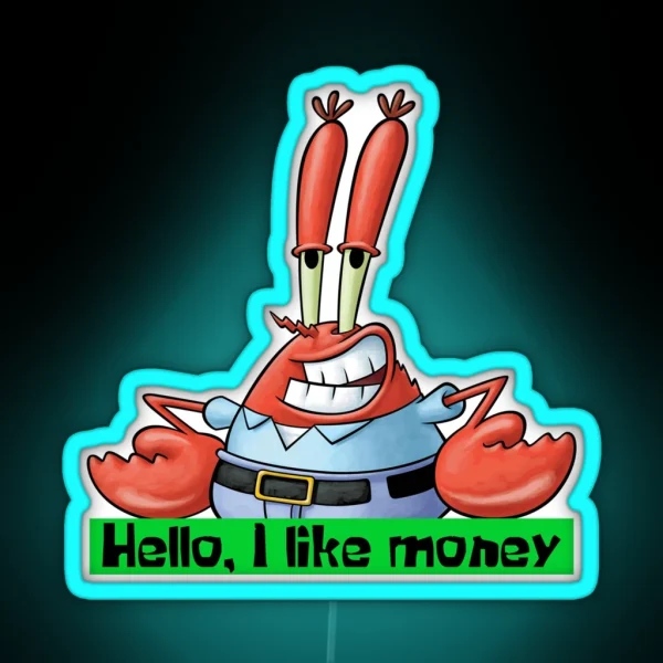 Mr Krabs RGB Neon Sign