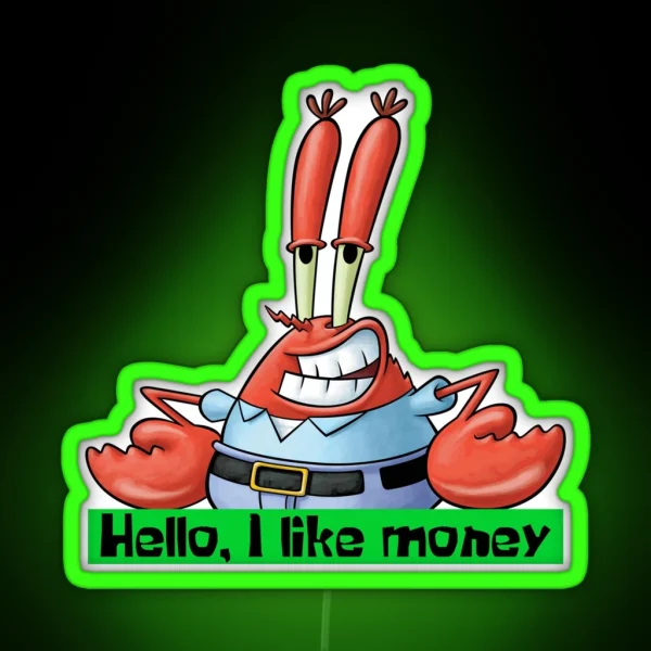 Mr Krabs RGB Neon Sign