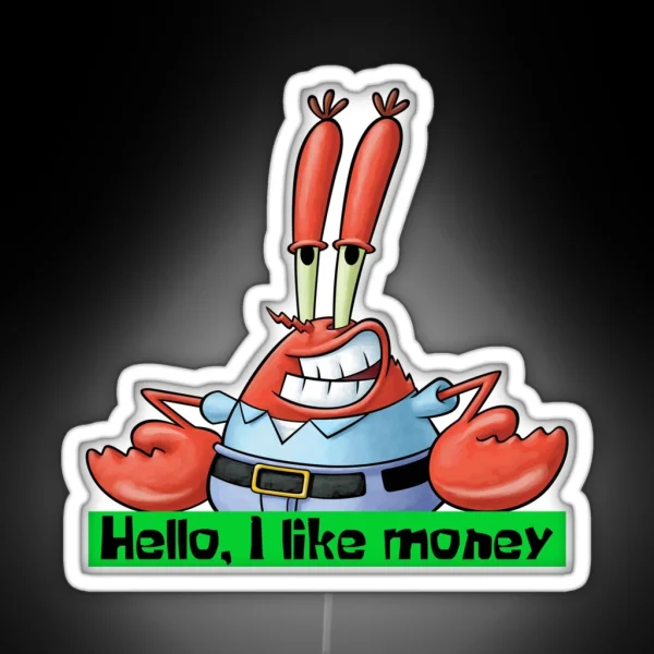 Mr Krabs RGB Neon Sign