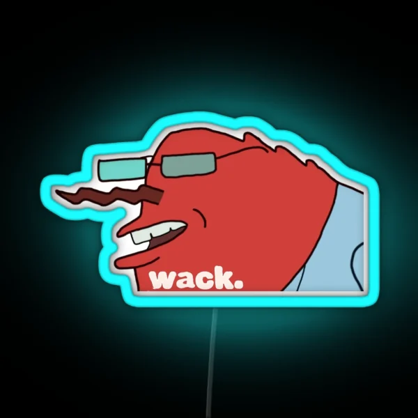 Mr Krabs Wack Meme RGB Neon Sign